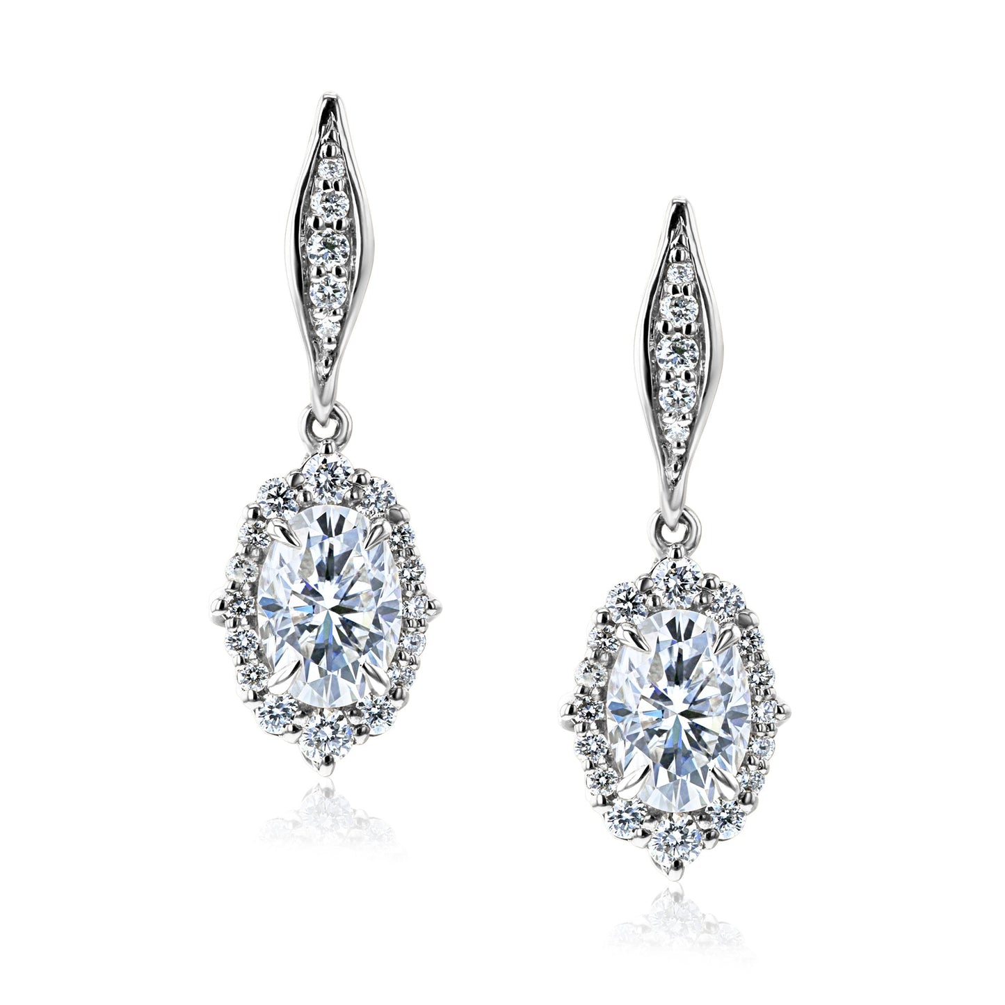 2.2 Carat Moissanite Ophelia Earrings