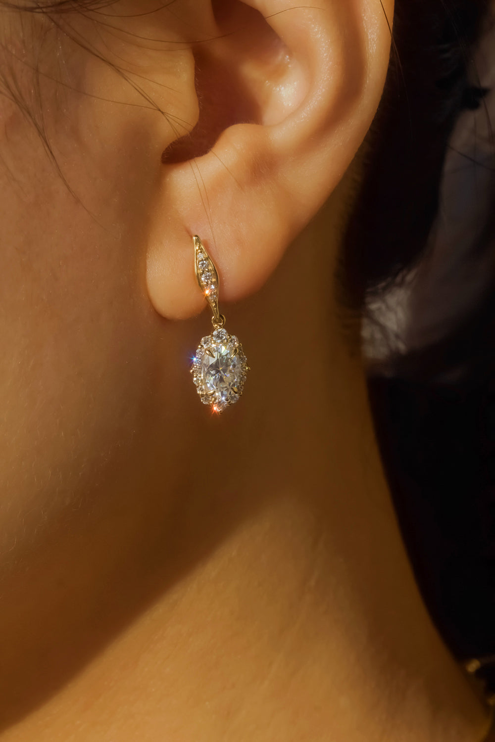 2.2 Carat Moissanite Ophelia Earrings
