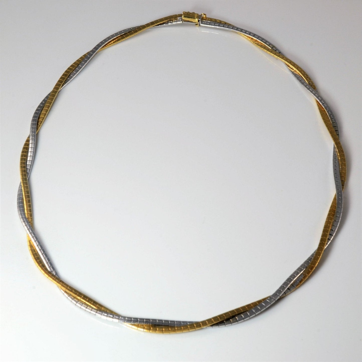 Birks' Two Tone Braided Gold Necklace | 17 |