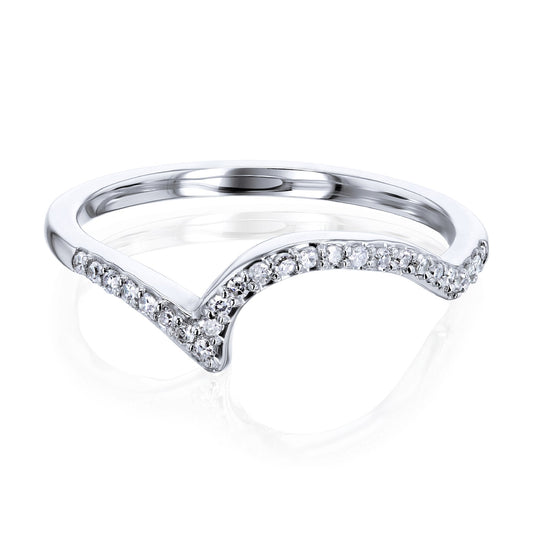 0.1 Carat Natural Diamond River Ring