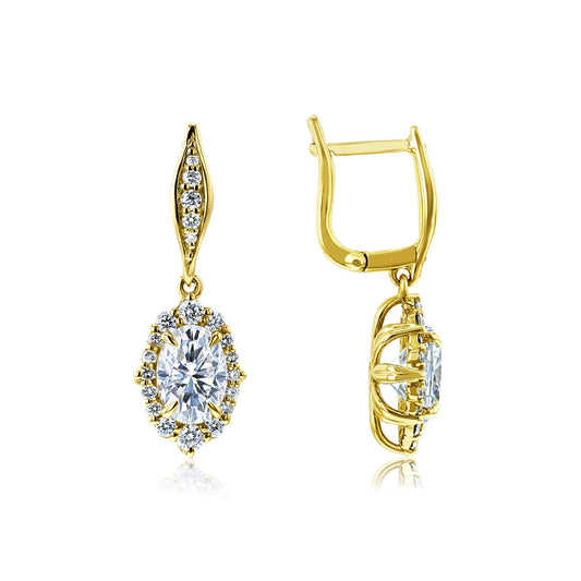 2.2 Carat Moissanite Ophelia Earrings
