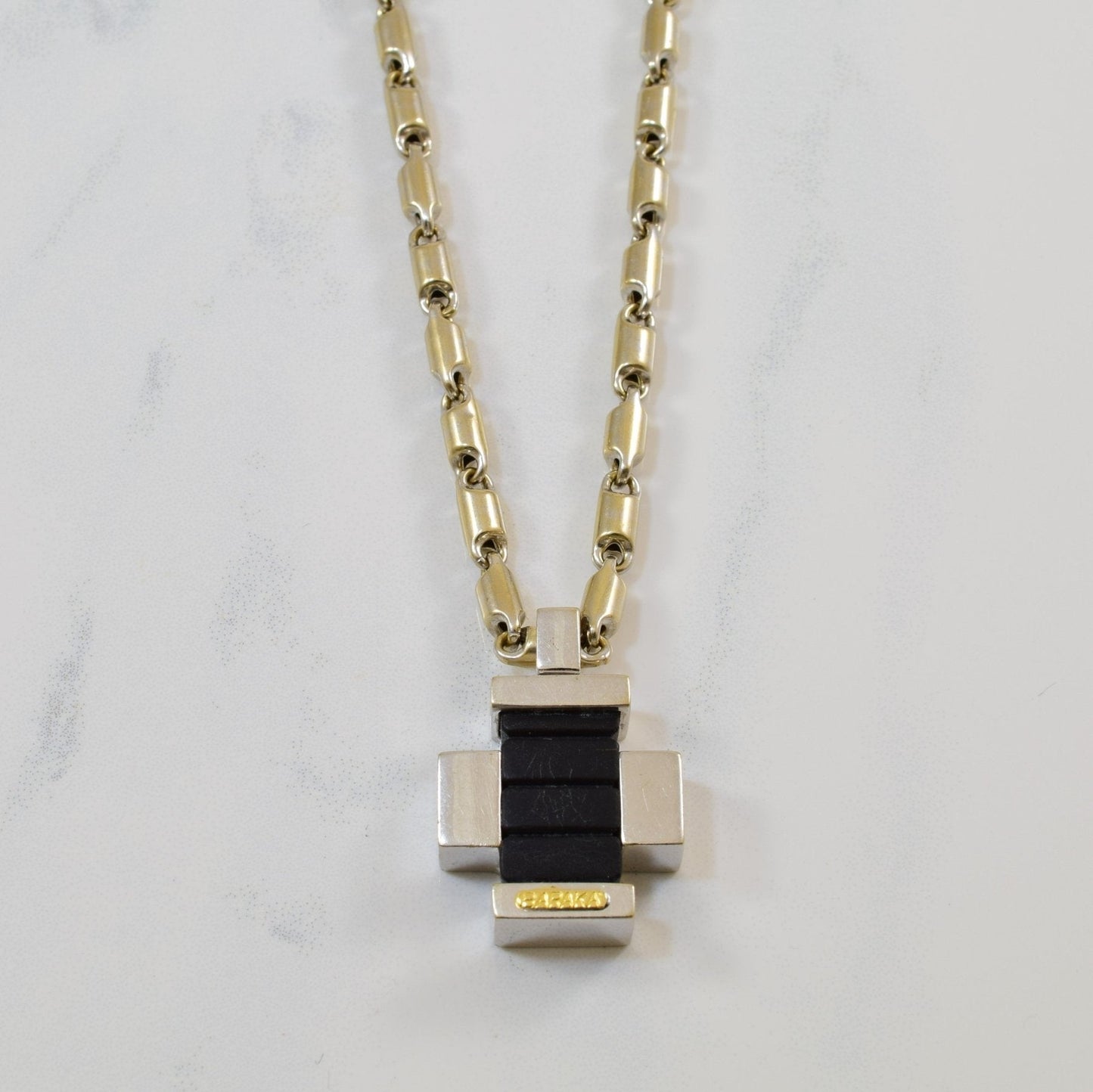 Baraka' Rubber & Gold Necklace | 23 |