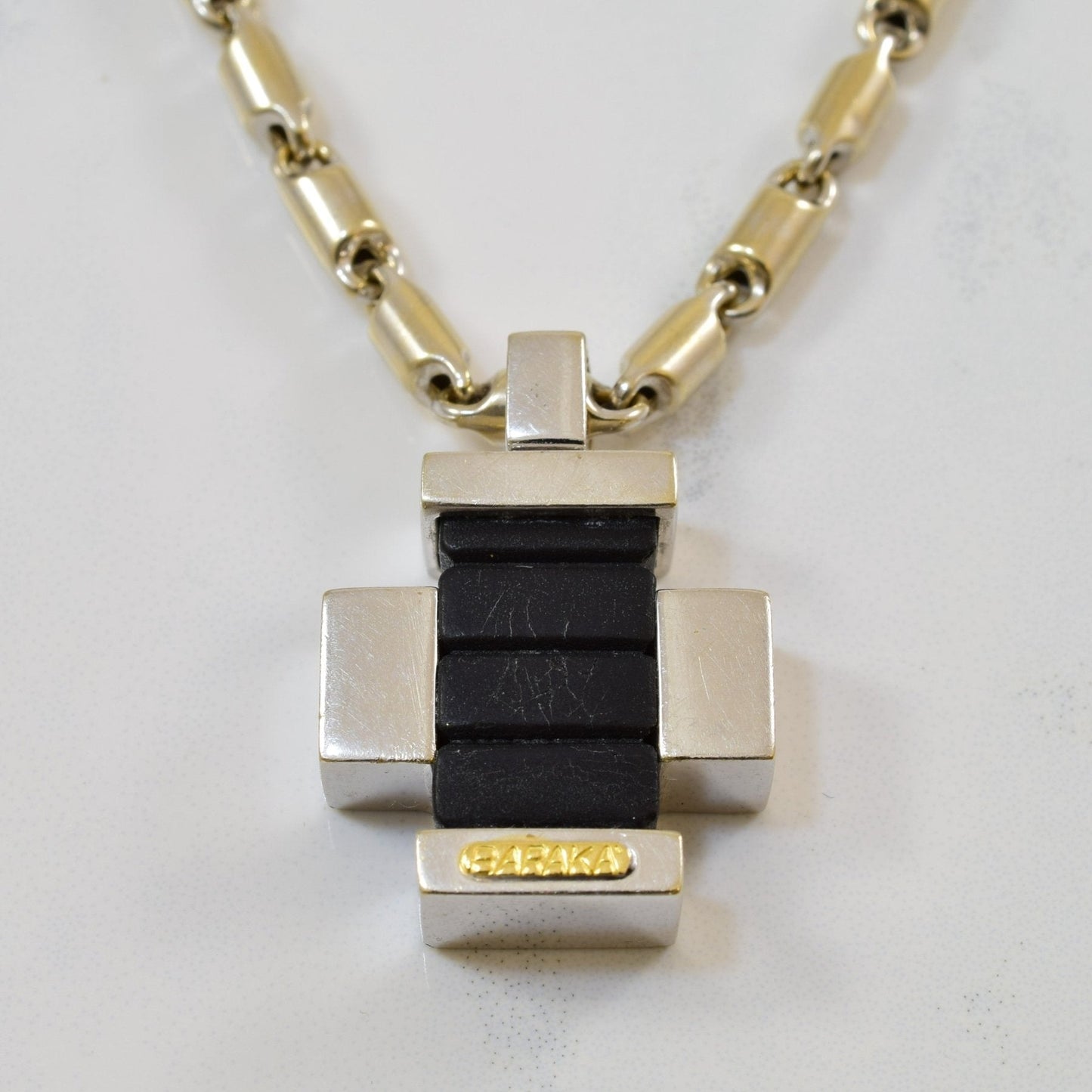 Baraka' Rubber & Gold Necklace | 23 |