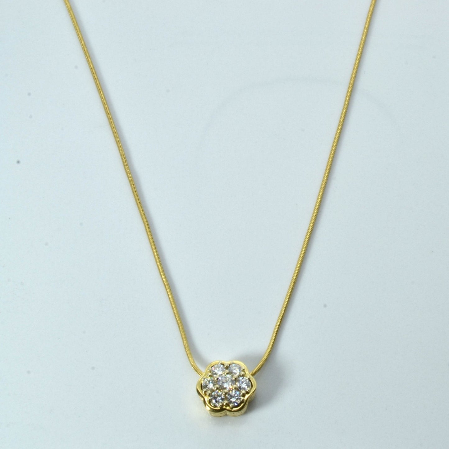Birks' Cluster Set Diamond Necklace | 0.50ctw | 18|